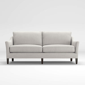 Dorothy Classic English Sofa, Curved Arms, Feather Cushions - Daia Home
