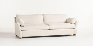 Sofia Classic Italian Design Sofa, Curved Arms, Feather Seats - Daia Home