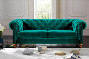 Westminster Chesterfield Sofa, Comfy Feather and Foam Seats - Daia Home