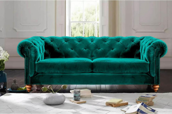 Westminster Chesterfield Sofa, Comfy Feather and Foam Seats