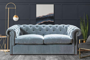 Westminster Chesterfield Sofa Bed, Feather and Foam Seats - Daia Home
